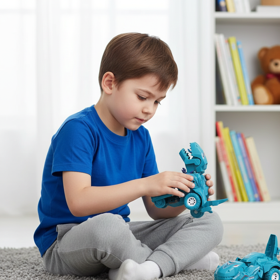 2-in-1 Dino Transformationsauto – Aktion, Geschwindigkeit & Überraschung