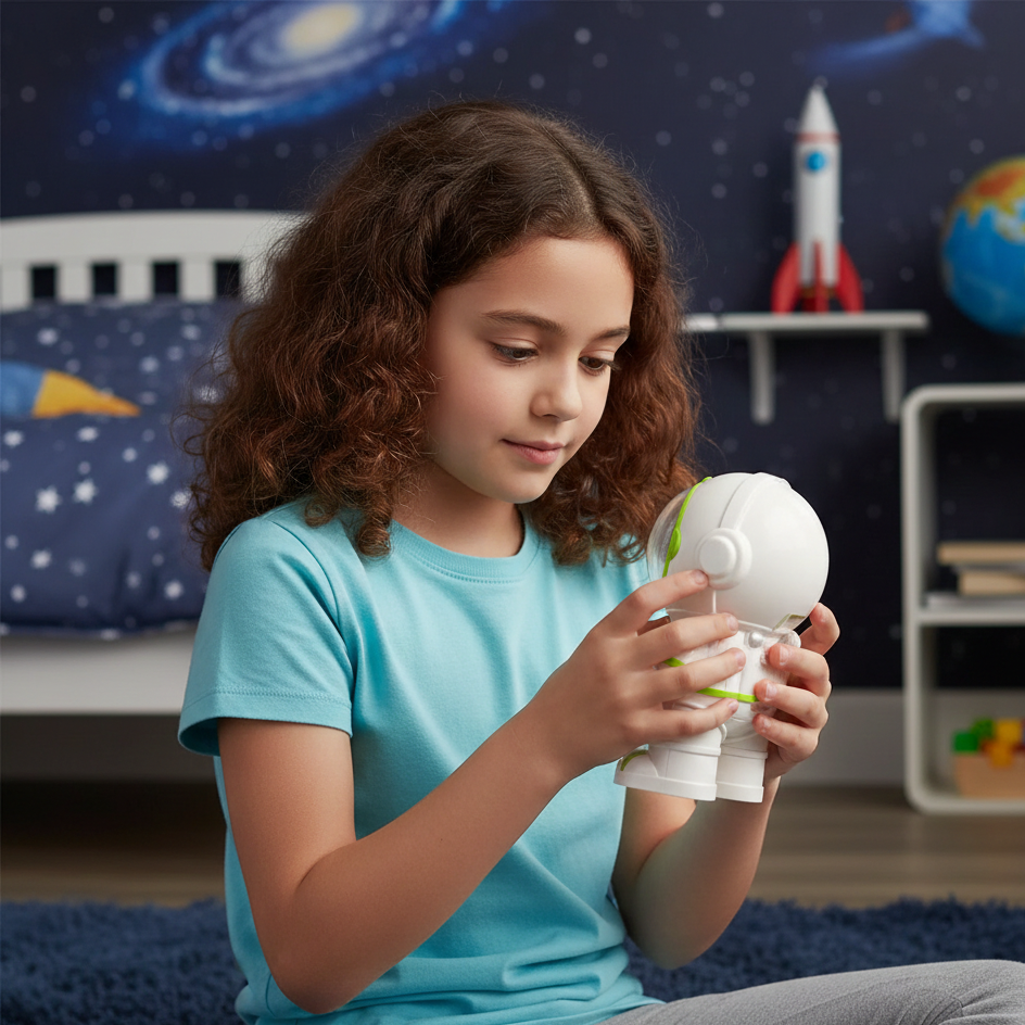 Mini Astronaut Wasserflasche – Süßer Trinkspender für Kinder