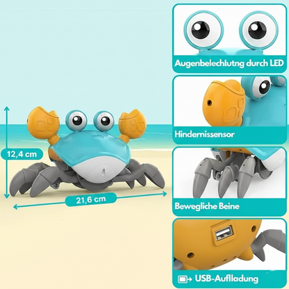 Krabbelnde Krabbe – Mit Musik, Augenbeleuchtung & USB-Funktion!