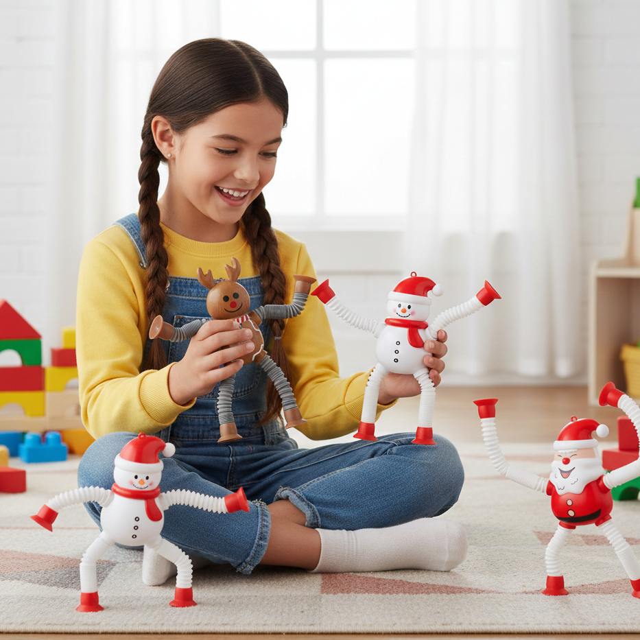 Dehnbare Weihnachtsfiguren – Santa & Co. für Spaß, Stressabbau & festliche Stimmung