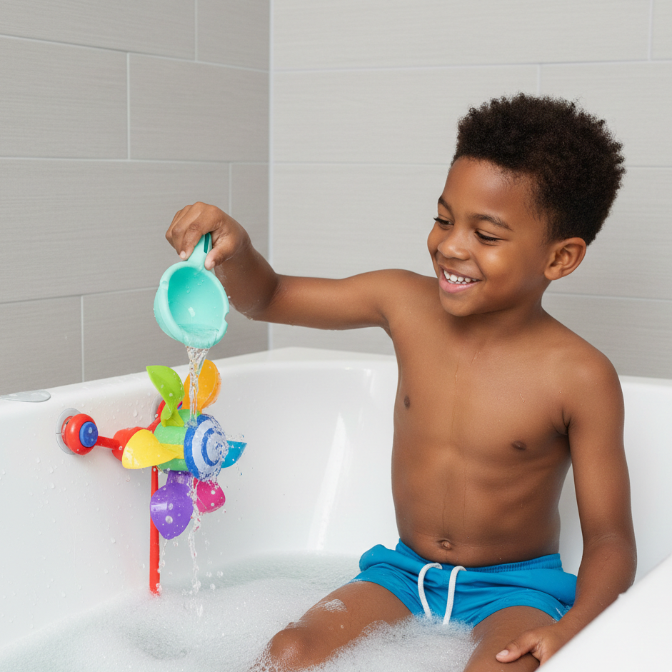 Spinnen Bad Windmill – Mehr Spaß & Sensorik in der Badewanne