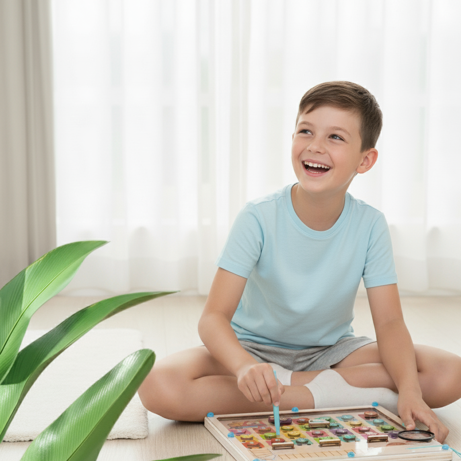 Montessori Magnet-Labyrinth – Spielerisch Buchstaben lernen!