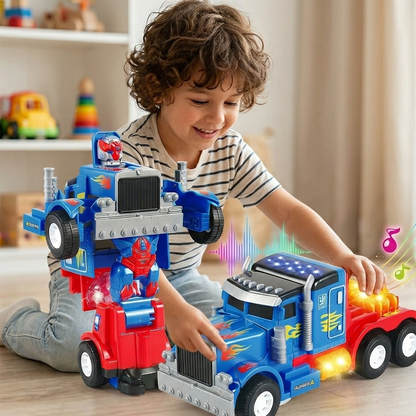 Transforming Truck mit Licht, Musik & Roboter-Verwandlung