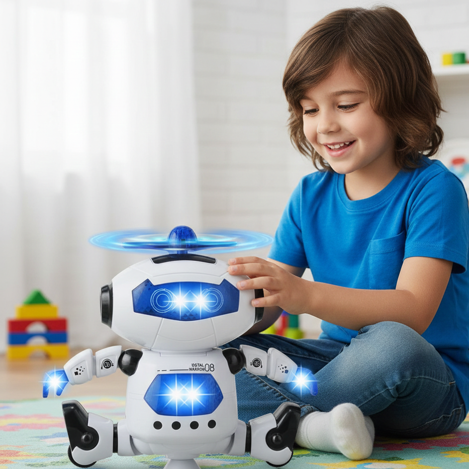 Raum Tänzerin Roboter – Tanzender Spielspaß mit Licht & Musik