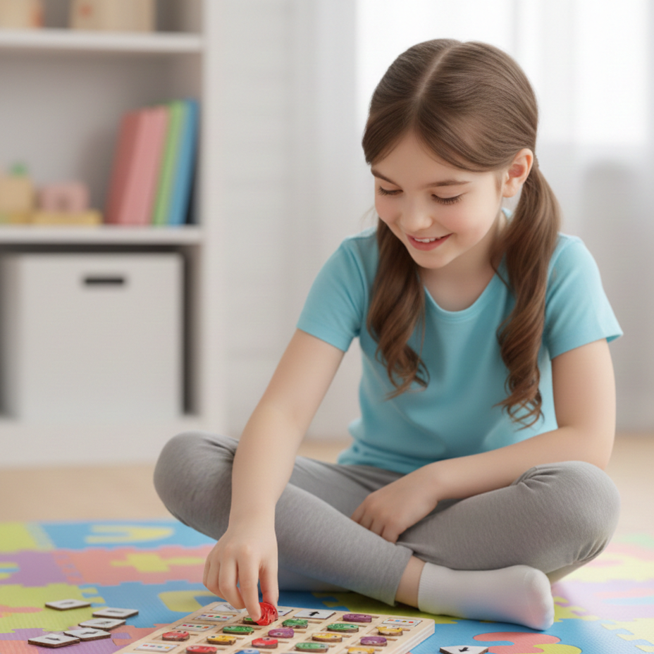 Montessori Holzspiel – Logisches Denken & Farben spielerisch lernen