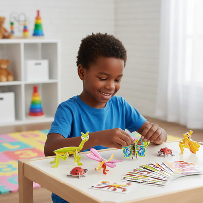 25 Stück Lustige Insekten Puzzles – Spaß & Lernen für Kinder