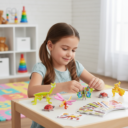 25 Stück Lustige Insekten Puzzles – Spaß & Lernen für Kinder