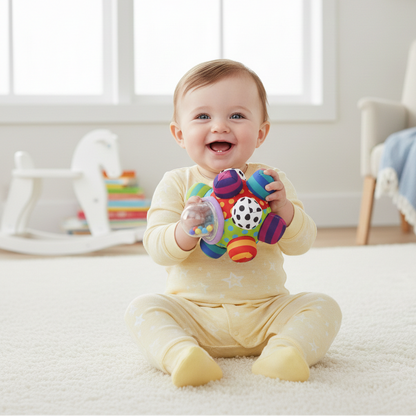 Baby Sensorik Rasselball – Spielerisch Denken & Fühlen lernen