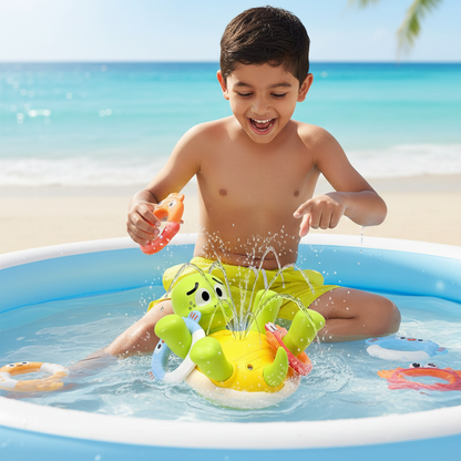 Wiederaufladbar Schildkröte Bad Spielzeug– Wasserfontäne & Spielspaß für Kinder
