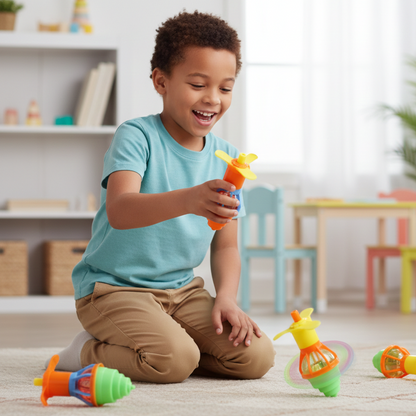 LED Leuchtkreisel Satz – Magischer Drehspaß für Kinder