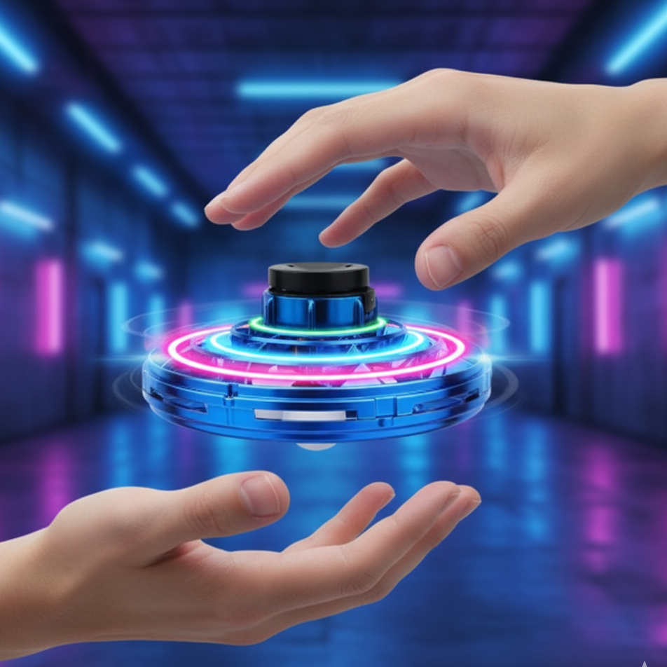 Fliegen UFO Kreisel Ball– Magischer Spaß mit Lichtern & Flug