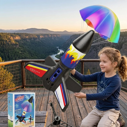 Raum Rakete Launcher für Kinder – Fliegende Rakete mit LED
