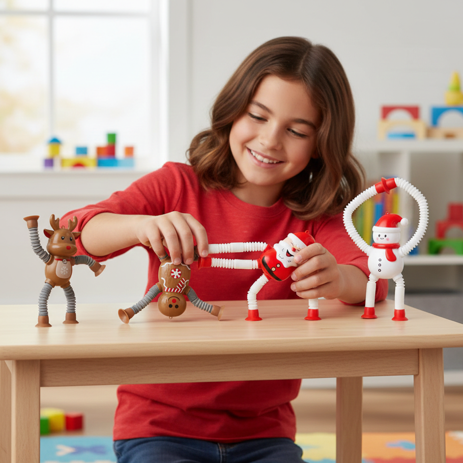 Dehnbare Weihnachtsfiguren – Santa & Co. für Spaß, Stressabbau & festliche Stimmung