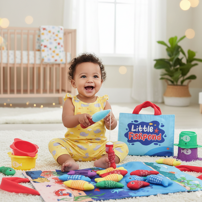 Montessori Angelspiel – Farben, Zahlen & Motorik lernen