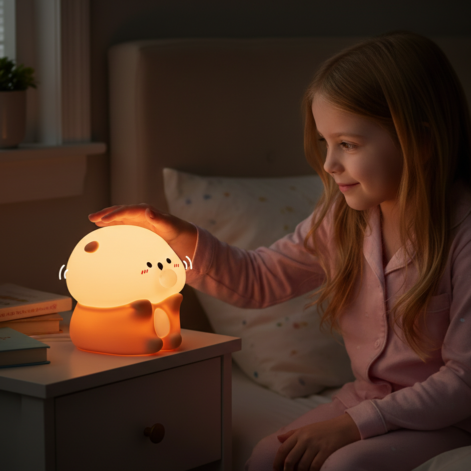 Niedlich Meer Otter Nacht Licht– Weich LED Dimmable & Wiederaufladbar