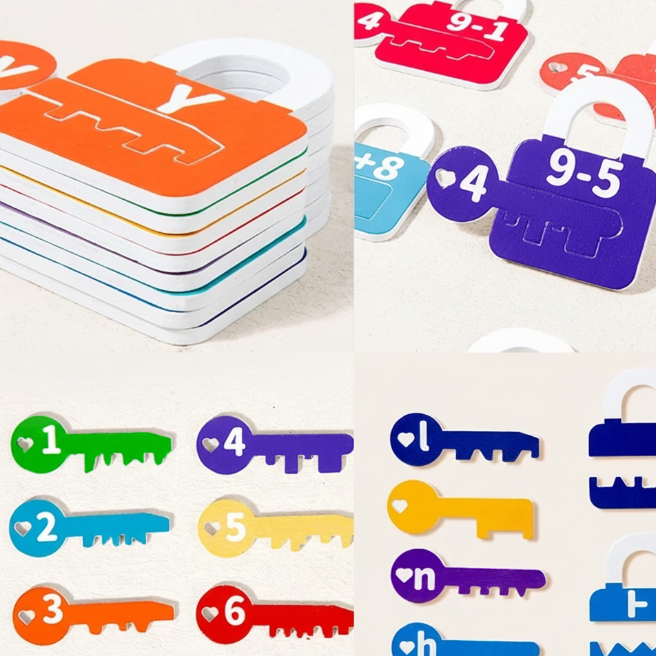 Montessori Formen- & Zahlen-Spiel – Logisches Denken leicht gemacht
