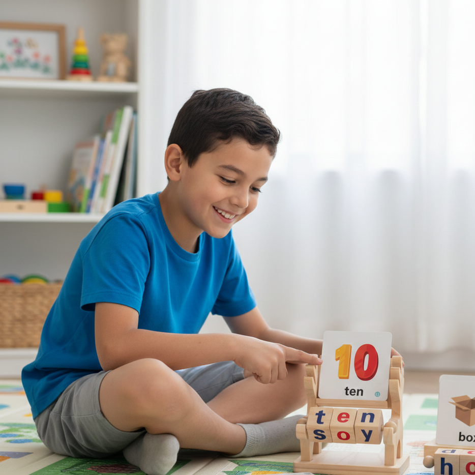 Lernspielzeug für Kinder – Buchstaben, Wörter & Spaß
