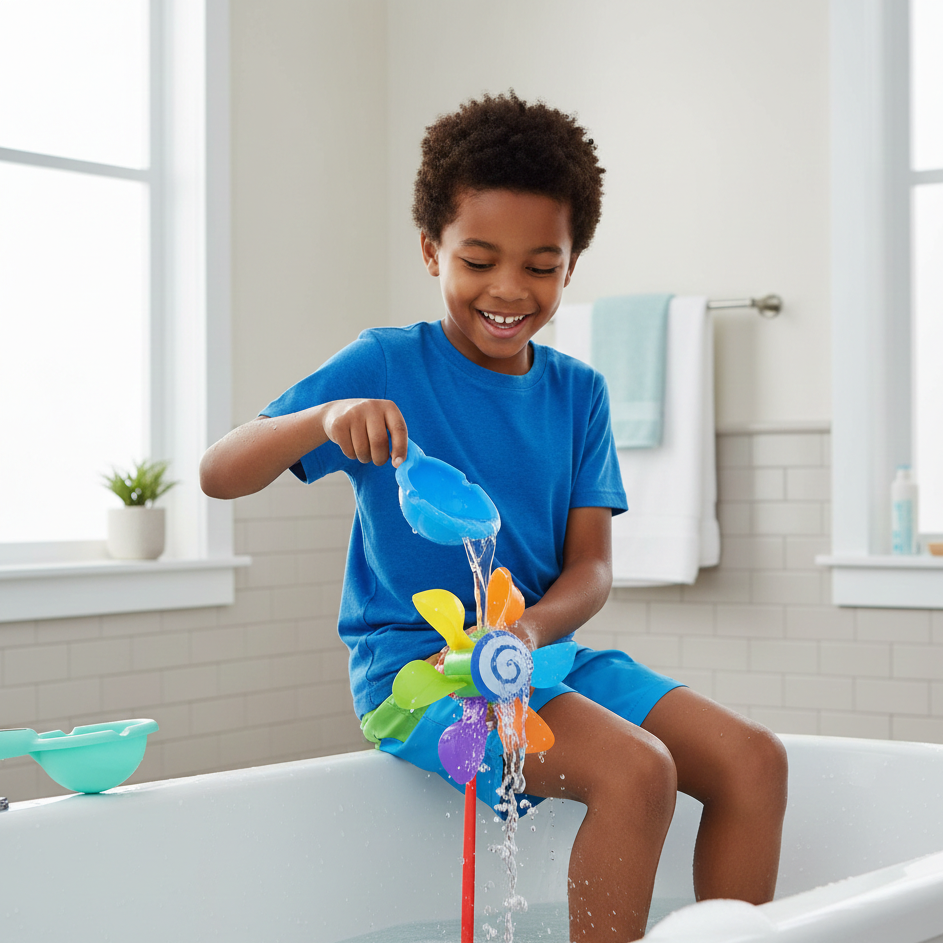 Spinnen Bad Windmill – Mehr Spaß & Sensorik in der Badewanne