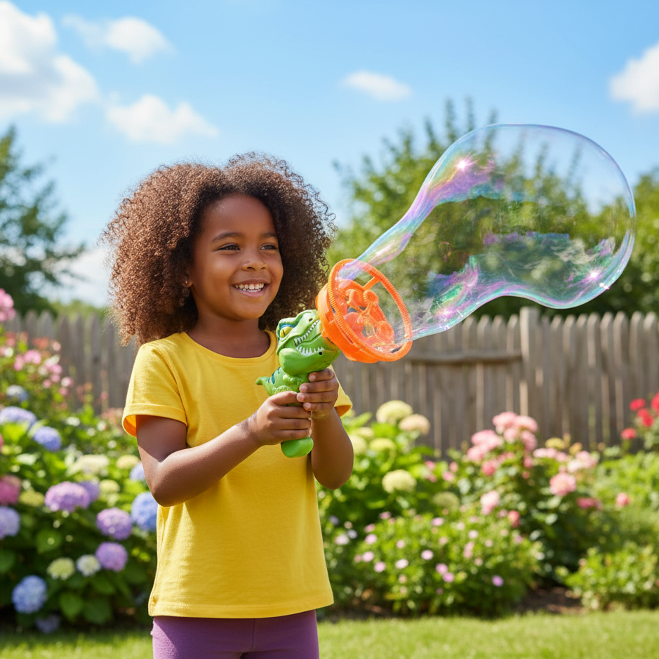 Dino Blasenkanone – Magischer Spaß für Kinder