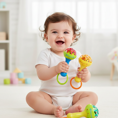 Baby Vibrating Bell Spielzeug – Sicherer Greiftrainer für 0–3 Jahre