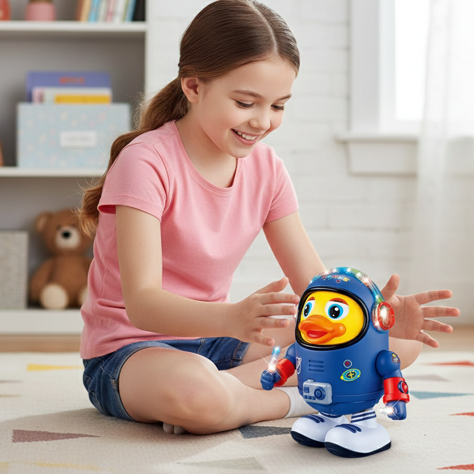 Musikalischer Weltraum-Entdecker – Tanzender Ente-Roboter für Kinder