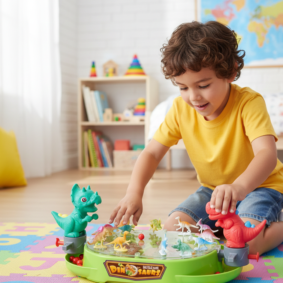 Dinosaurier Schlacht Brettspiel – Strategie-Spaß für Kinder & Eltern
