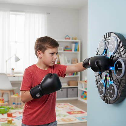 Elektronisches Boxziel mit Musik & Licht für Kinder