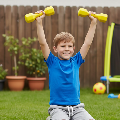 Bunte Kinder-Hanteln – Sicheres Fitness- & Spaßtraining für Kinder