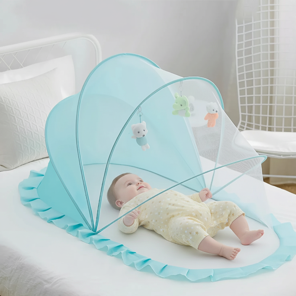 Faltbares Baby Moskitonetz – Vollschutz für Bett & Im Freien