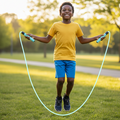 LED Springseil für Kids & Erwachsene – Leuchtender Fitness-Spaß