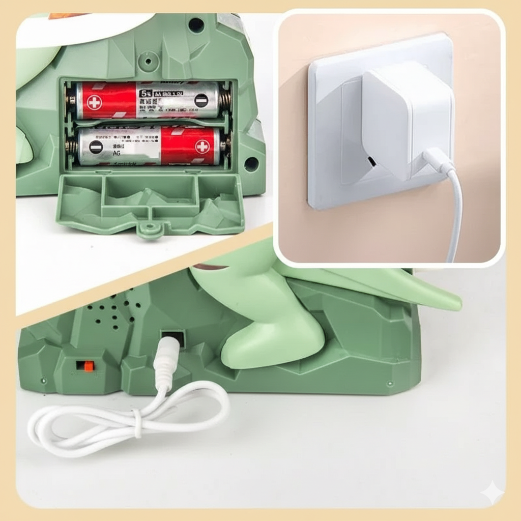 Dino-Abenteuer Rennbahn – Elektrische Spielbahn mit Musik & Bewegung für Kinder