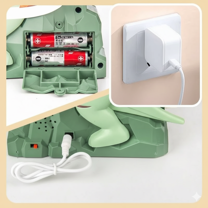 Dino-Abenteuer Rennbahn – Elektrische Spielbahn mit Musik & Bewegung für Kinder