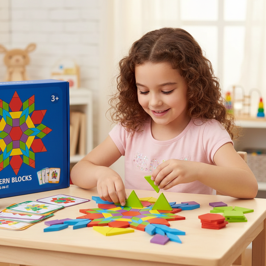 155-teiliger Montessori Holzpuzzle Satz – Lernen & Spielen