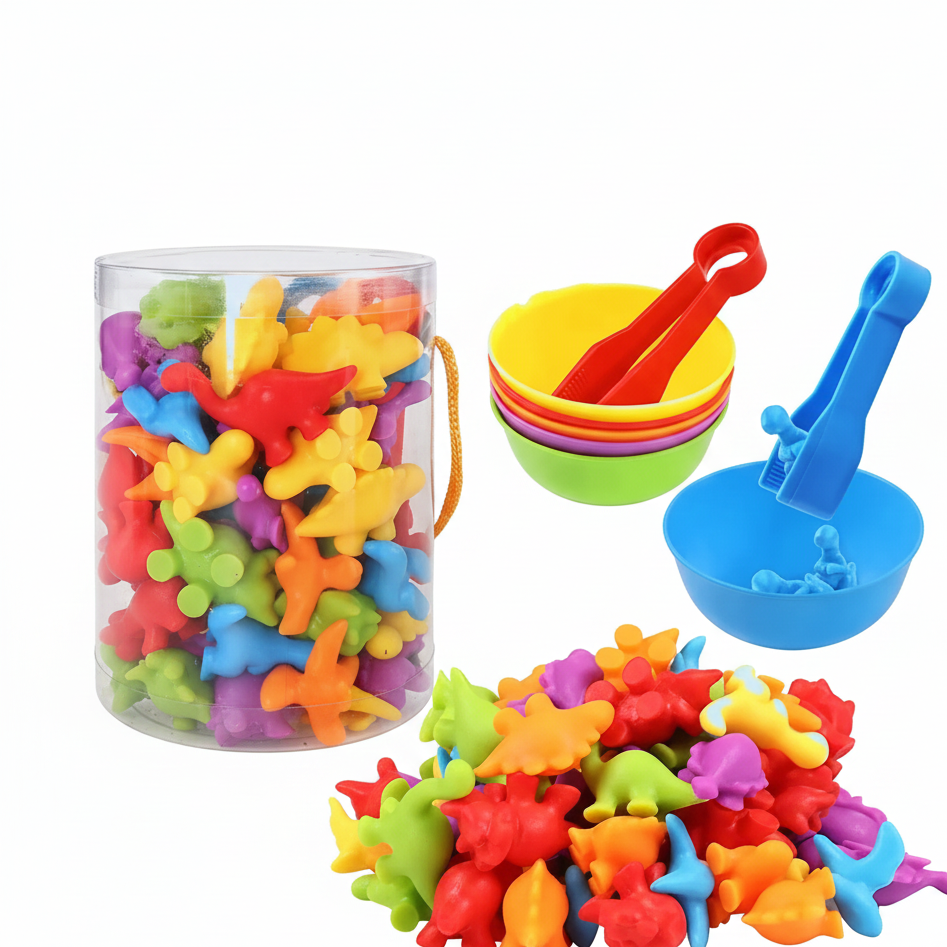 Montessori Regenbogen Tiere – Sortieren, Zählen & Lernen