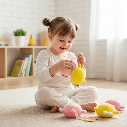 Karikatur Ei mit Maske – Süßer Glücksbringer & Stresslöser zum Mitnehmen!