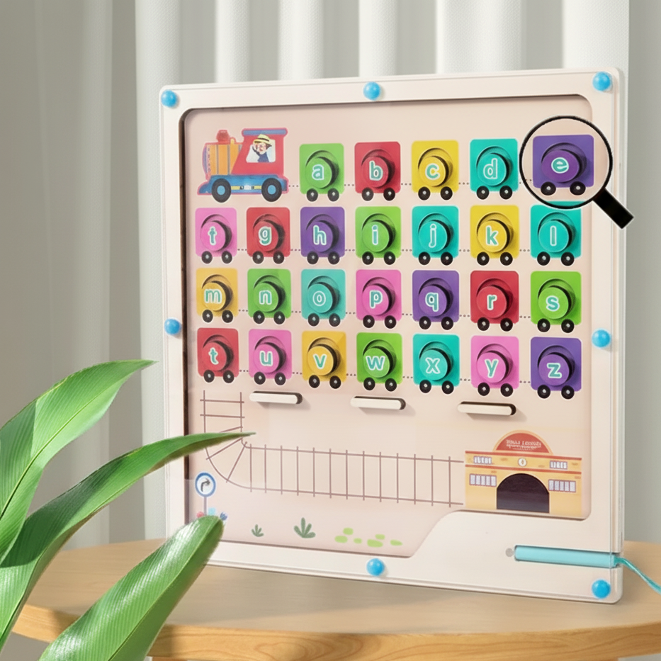 Montessori Magnet-Labyrinth – Spielerisch Buchstaben lernen!