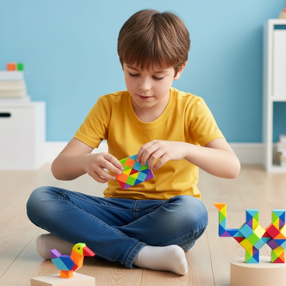 Regenbogen Magie Herrscherin – Kreatives 3D Puzzle zum Formen & Entspannen