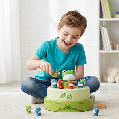 Fliegender Frosch – Lustiges Montessori Fangspiel für Kinder