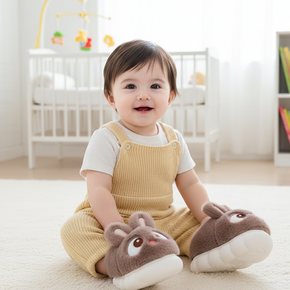 Flauschige Hase-Hausschuhe für Kinder – warm & bequem