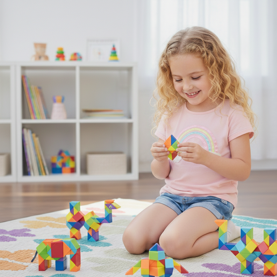 Regenbogen Magie Herrscherin – Kreatives 3D Puzzle zum Formen & Entspannen