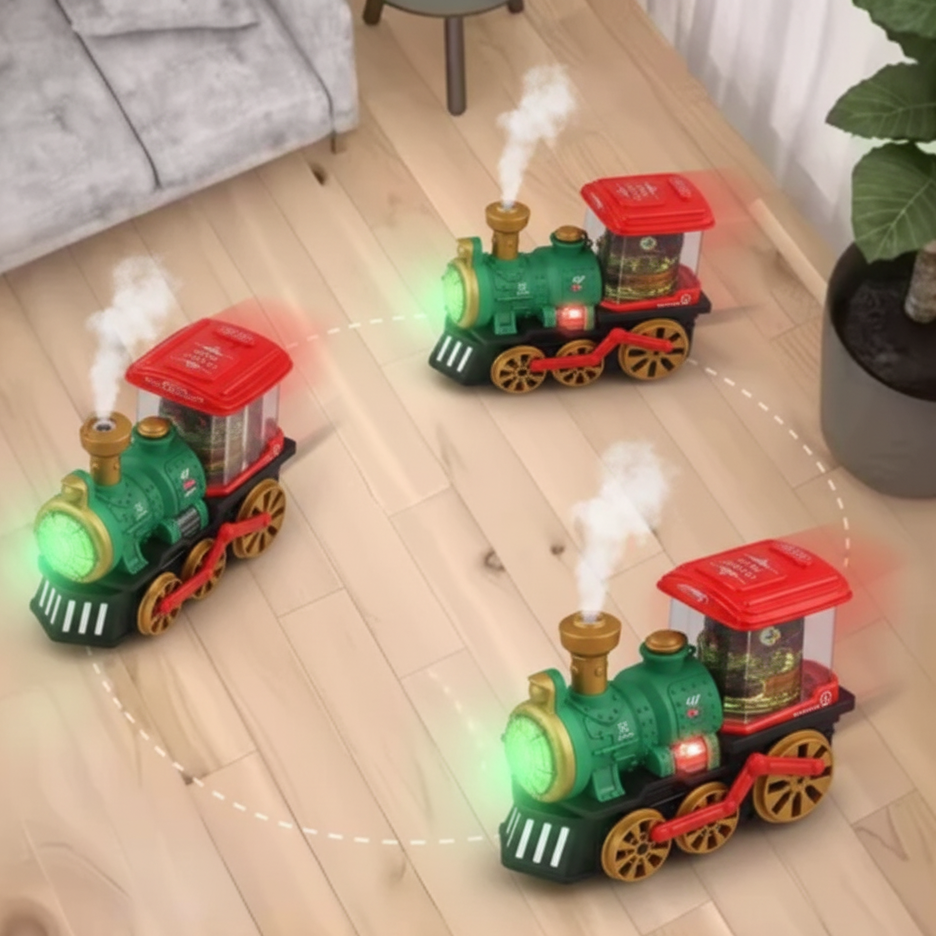 Elektrischer Dampfzug mit Rauch, Licht & Sound für Kinder