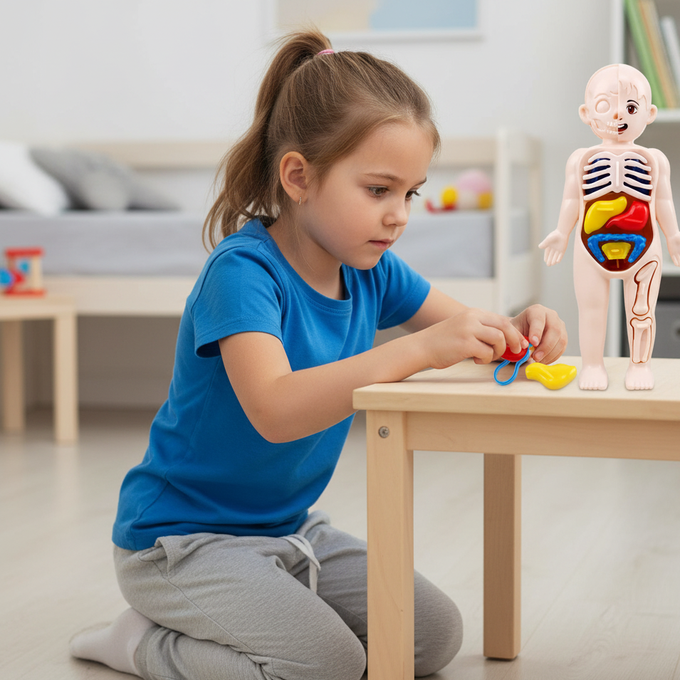 3D Human Body Lernpuzzle – Montessori Anatomie-Spielzeug für Kinder