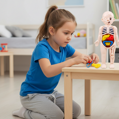 3D Human Body Lernpuzzle – Montessori Anatomie-Spielzeug für Kinder