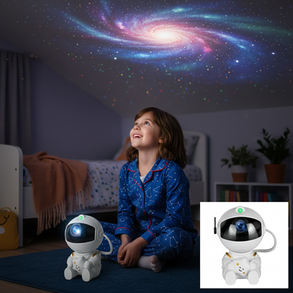 Astronaut Sternenprojektor – Magische Galaxie im Kinderzimmer