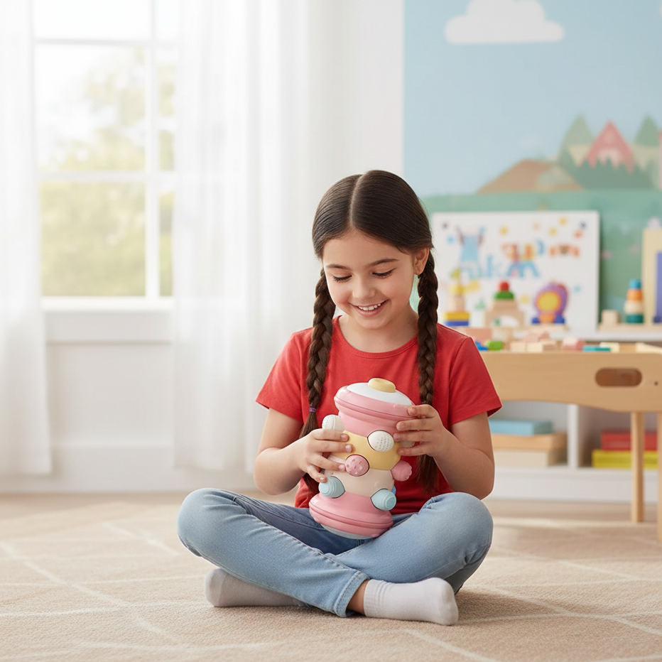 Krabbel-Rollspielzeug für Babys – Lernen, Greifen & Krabbeln entdecken