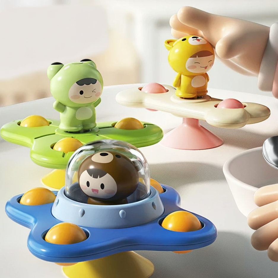 Spinning Suction Toys – drehende Montessori-Spaß für Kleinkinder