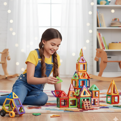 Große Magnet-Bausteine – Fantasievolles Spielen & Lernen für Kids