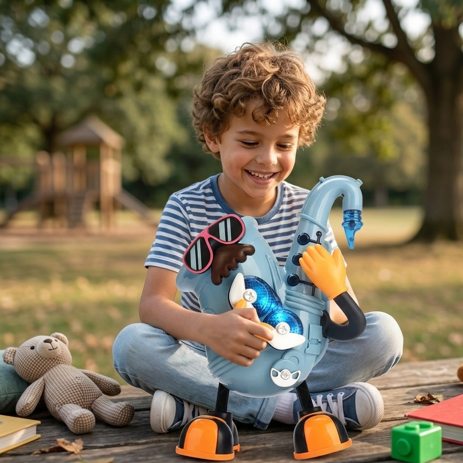 Tanzender Saxophon Roboter – Musik & Lichter Spielzeug