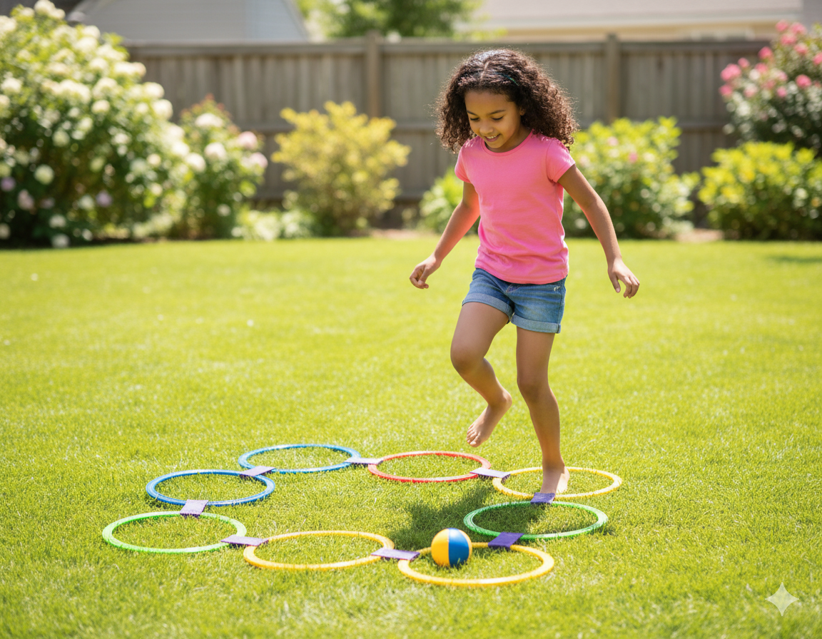 Lattice Jump Im Freien Spiel– Spaß & Bewegung für Kinder