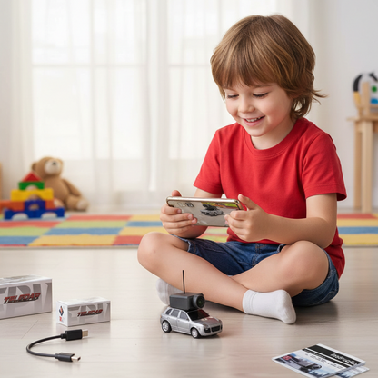 Mini RC Rennwagen mit Kamera – FPV Fahrspaß pro App erleben